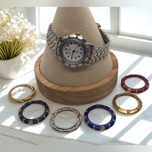 Peugeot Woman’s Watch Gift Set with Interchangeable Bezels